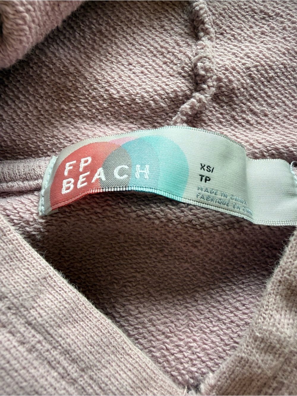Free People Beach Pullover Hoodie XS Antique Rose Color Excellent Condition💖 - Picture 9 of 10